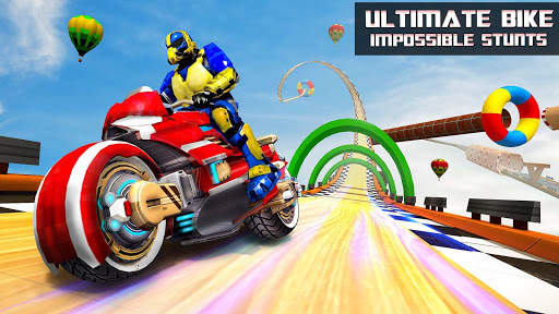 Robot Speed Hero GT Stunt Racing: Mega Ramps Games screenshot 3