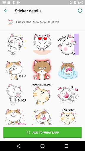 Cat Sticker screenshot 7