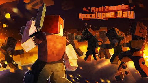 Pixel Zombie Apocalypse Day 3D screenshot 1