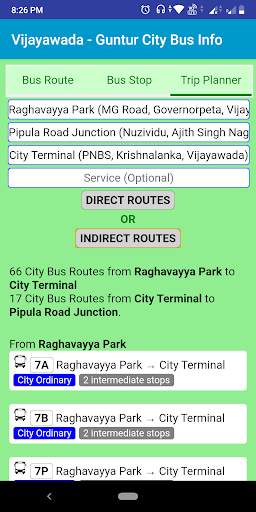 Amaravati, Vijayawada, Guntur APSRTC City Bus Info screenshot 2