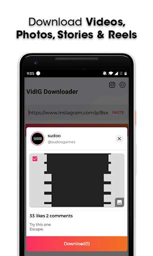 Video Downloader for Instagram, Story & Reels screenshot 1