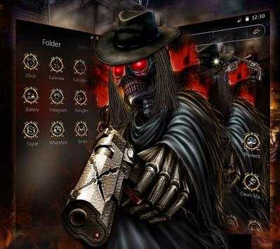 Horror Ghost Skull Gun Theme screenshot 4
