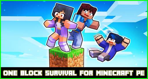 one block survival😱 for Minecraft PE ♥♥ screenshot 1