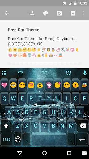 Classic Car Emoji Keyboard स्क्रीनशॉट 1