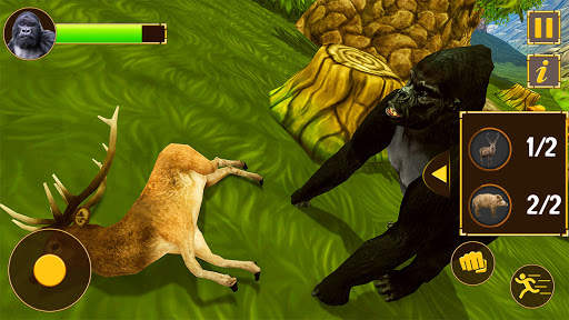 The Angry Gorilla Hunter- Wild Animal Attack Games screenshot 2