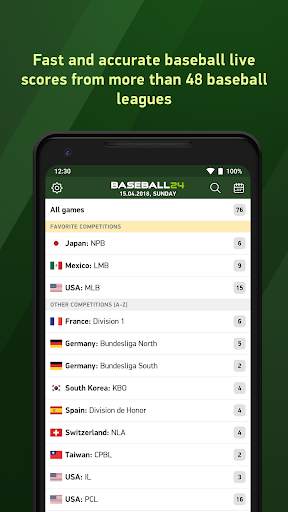 Baseball 24 - live scores screenshot 1