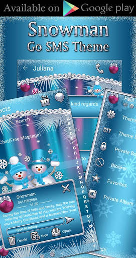 Snowman 3D Next Launcher Theme screenshot 5