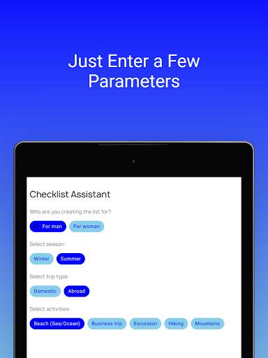 Baggage Packing Checklist screenshot 7