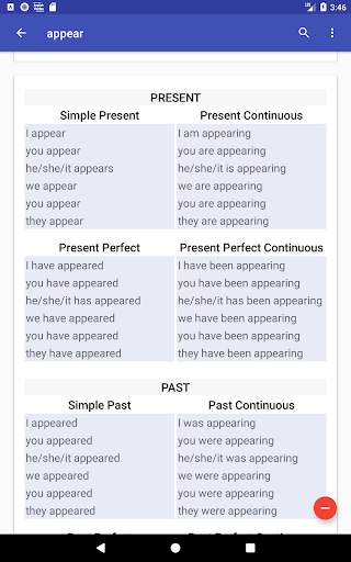 English Verbs screenshot 14
