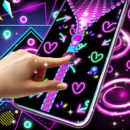 Neon zip locker screenshot 1