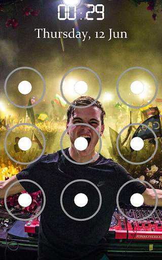 Martin Garrix Pattern Lock Screen 3 تصوير الشاشة