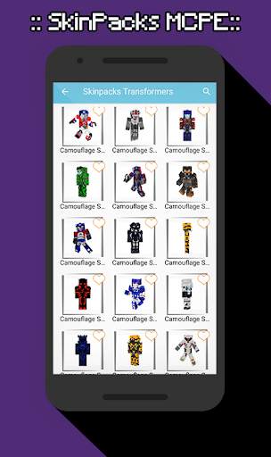 SkinPacks Transforrmers for Minecraft screenshot 3