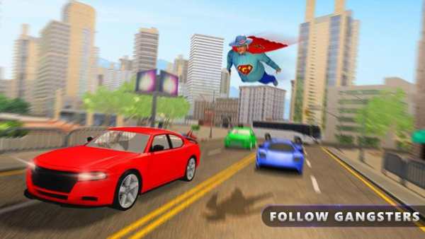 Flying Super Granny Hero Adventure screenshot 1