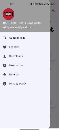 1001 Fonts - Fonts Downloader screenshot 4