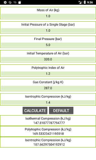 Air Compressor Calculations 2 تصوير الشاشة