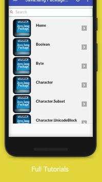 Tutorials for Java.lang Package Offline screenshot 2