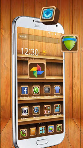 Wood launcher theme screenshot 2