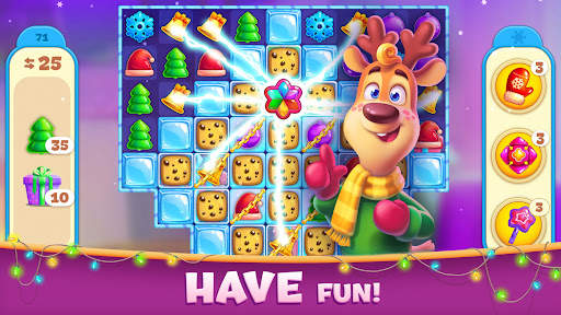 Christmas Sweeper 4 - Match-3 screenshot 1