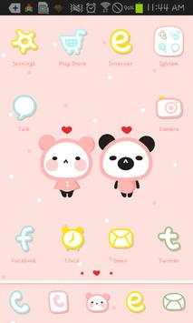 Pink Love go launcher theme screenshot 1
