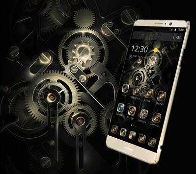 Gold Black Royal Gears Theme screenshot 5