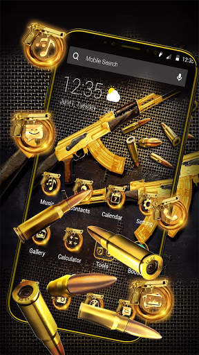 AK47 Gun APUS Launcher Theme screenshot 4