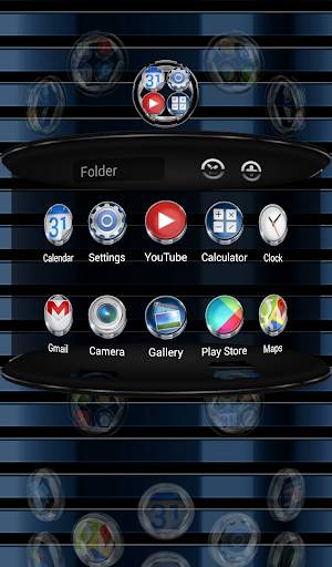 Next Launcher Theme Azure 3D screenshot 7