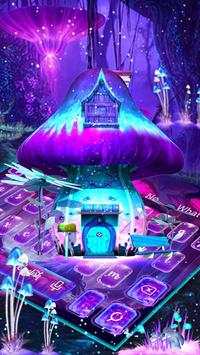 3D Neon Mushroom Keyboard Theme screenshot 2