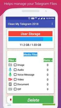 Clean My Telegram 2019 screenshot 1