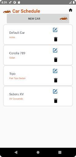 Car Schedule screenshot 2