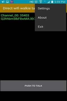 Direct wifi walkie talkie free screenshot 3