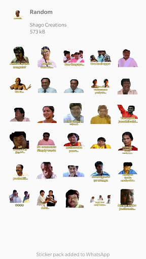 Tamil Stickers for Watsapp screenshot 8