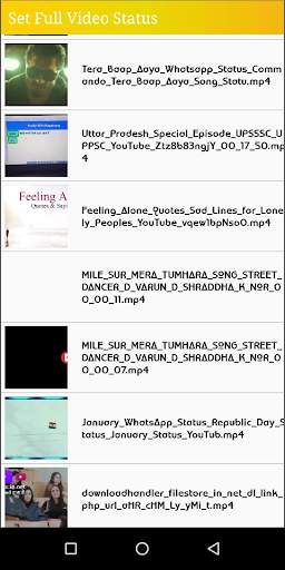 Set Full Video Status screenshot 5