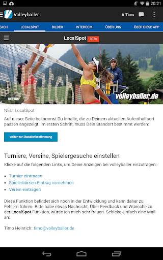 Volleyball App volleyballer.de screenshot 5