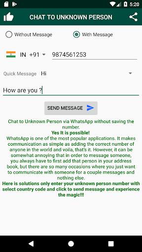 Chat to Unknown Person/Contact | Chat Via Whatsapp screenshot 5