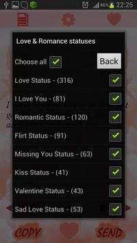 Love&Romance statuses, quotes 2 تصوير الشاشة