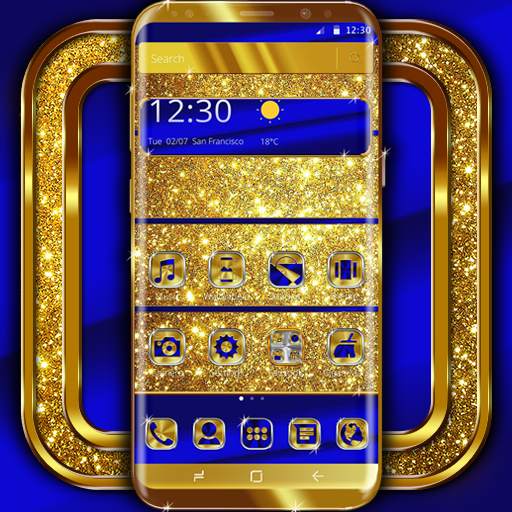 Cobalt and Gold Launcher Theme 1.1.5