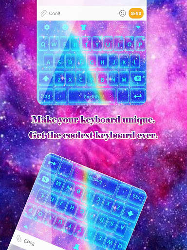 Galaxy Fantasy Keyboard Theme for Girls screenshot 3