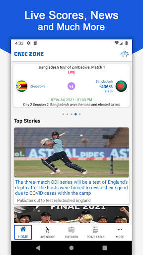 CrickZone: Cricket Live Scores, Live Cricket App screenshot 1