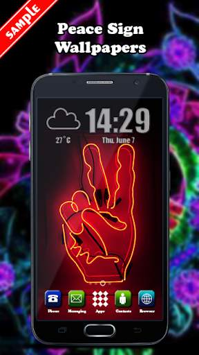 Peace Sign Wallpaper screenshot 2