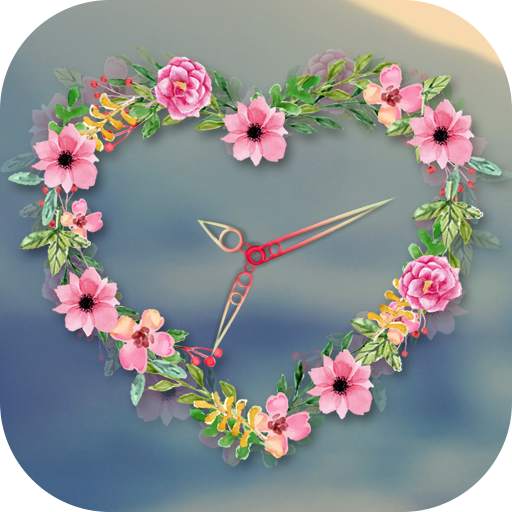 Spring Flower Clock live Wallpaper 1.5