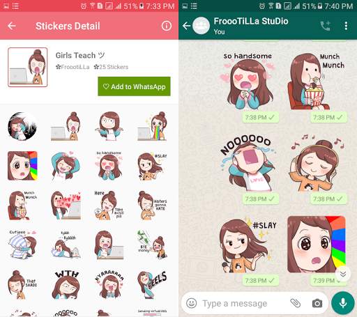 WAStickerApps - Pretty Girl Stickers screenshot 6