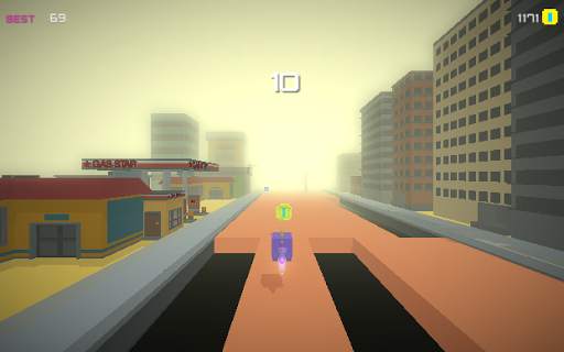 Endless Running Man - Blocky Road Pixel City screenshot 3