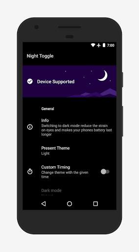Night Toggle - Enable Dark Mode screenshot 1