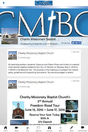 Charity Miss Bapt Church App screenshot 3