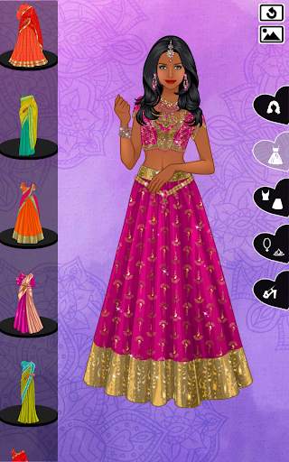 Indian Sari dress up screenshot 6