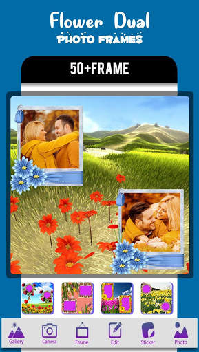 Flower Dual Photo Frames screenshot 1