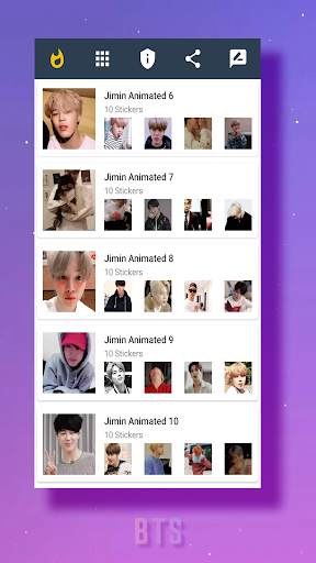Jimin BTS Animated Stickers WA screenshot 5