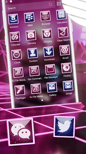 Retro Neon Car Launcher Theme screenshot 2