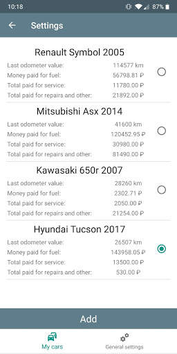 Car expenses screenshot 8