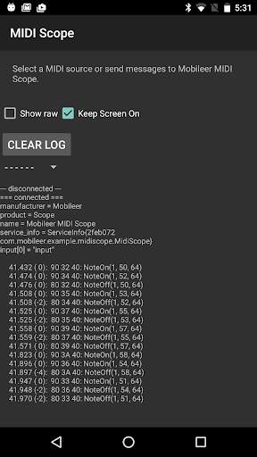 MIDI Scope screenshot 2